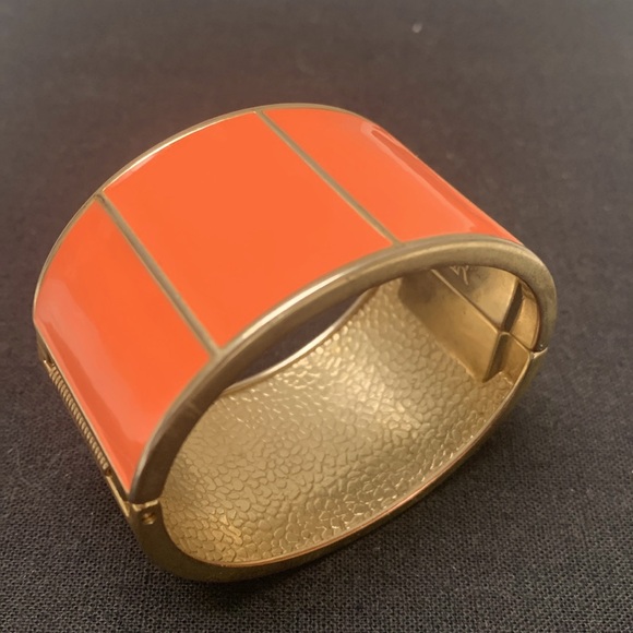 Source Unknown Jewelry - Clemson Orange Cuff Designer Inspired Bracelet